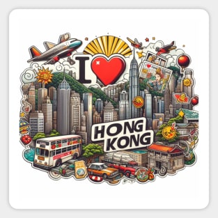 I Love Hong Kong Magnet